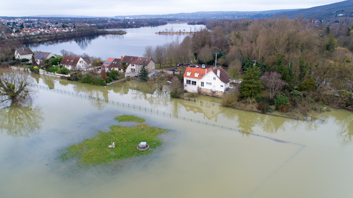 maisons inondés dans les Yvelines