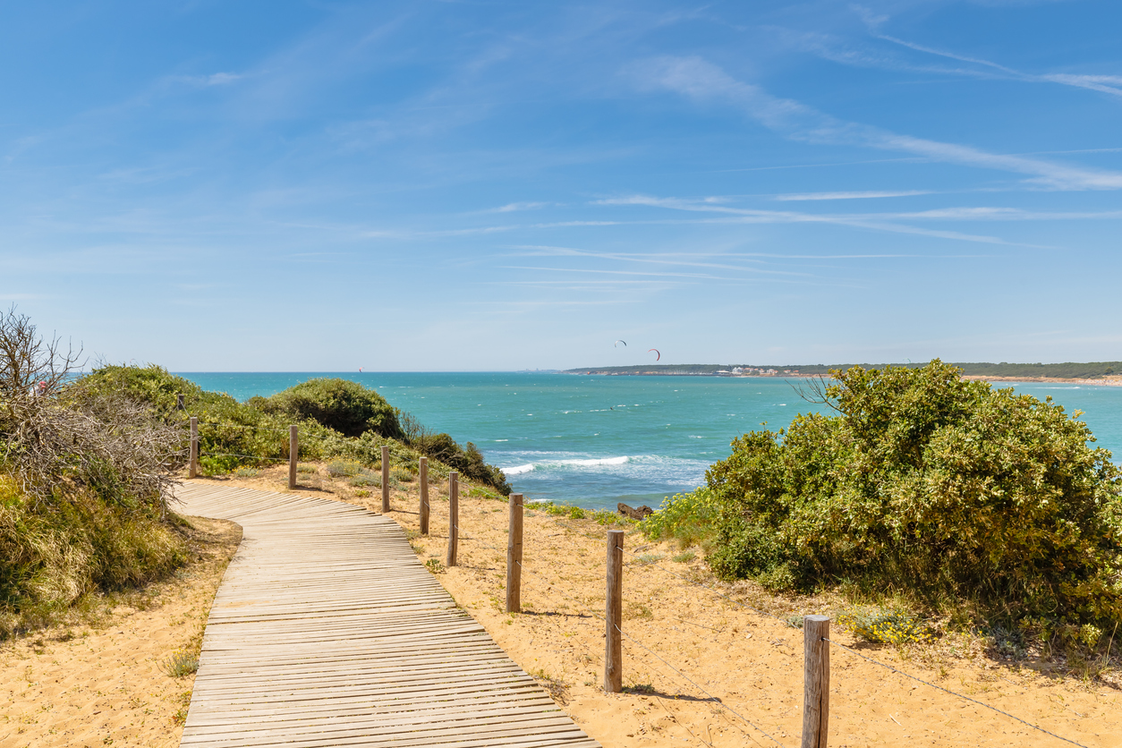 vue plage Pointe du Payre Jard sur Mer Vendée
