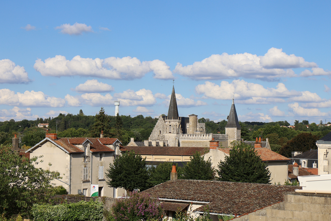 vue village Ligugé Vienne